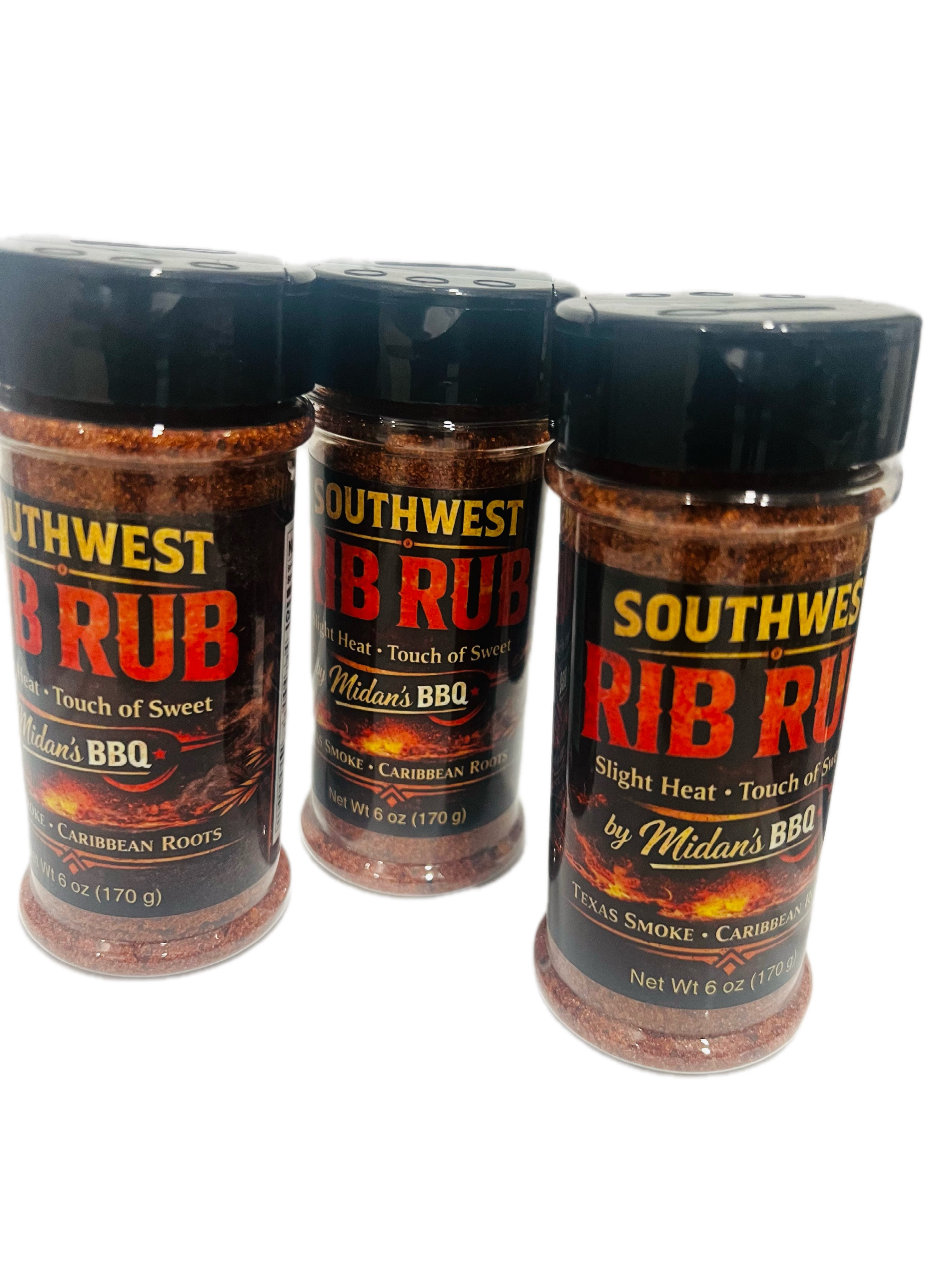 Midan’s Southwest Rib Rub — 6oz (3-Pack) ⭐ Best Value — FREE Shipping